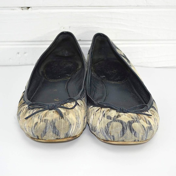 COACH LOGO BALLET FLATS #150-76 - Picture 2 of 5